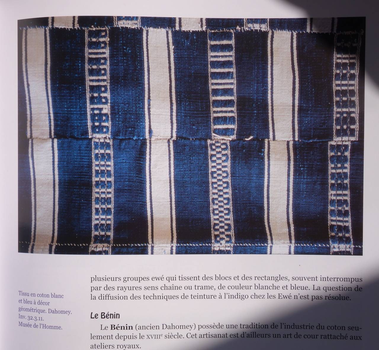 Early 20th Century Museum Quality West African Indigo Textile For Sale