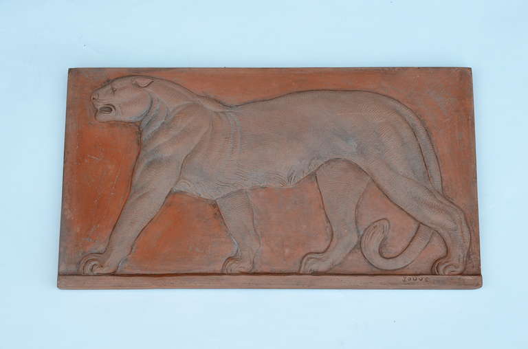 Art Deco Terra Cotta Panel by Paul Jouve