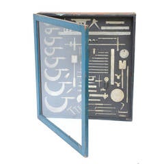 One-of-a-kind Painted Carpenters Tool Cabinet 4