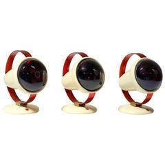 Set of Three Infrared Wall Sconces by Charlotte Perriand for Philips 1