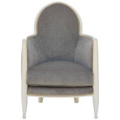 Unique French Art Deco Orientalist Style Bergere Armchair