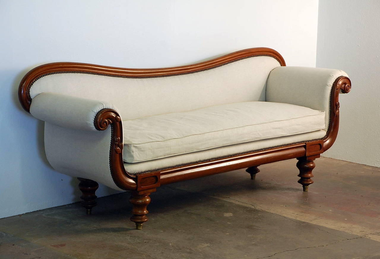 curved banquette settee