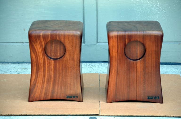 Pair of rare Banco Cuca stools by Zanini de Zanine 1