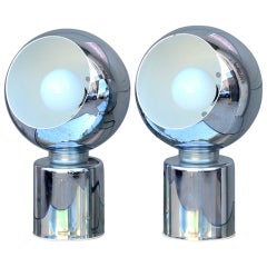 Retro Pair of Articulated Globe Spotlights by Reggiani Lampadari