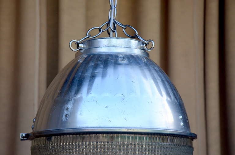 20th Century Single Hanging Pendant Industrial Street Light