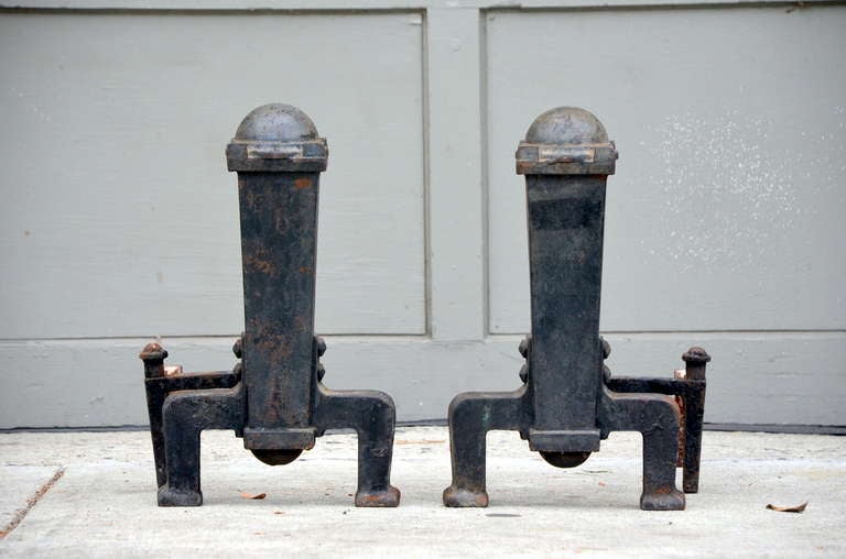 Pair of Arts & Crafts Andirons.