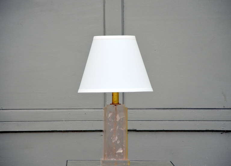 American Chic Fractal Resin 1960 Table / Desk Lamp For Sale