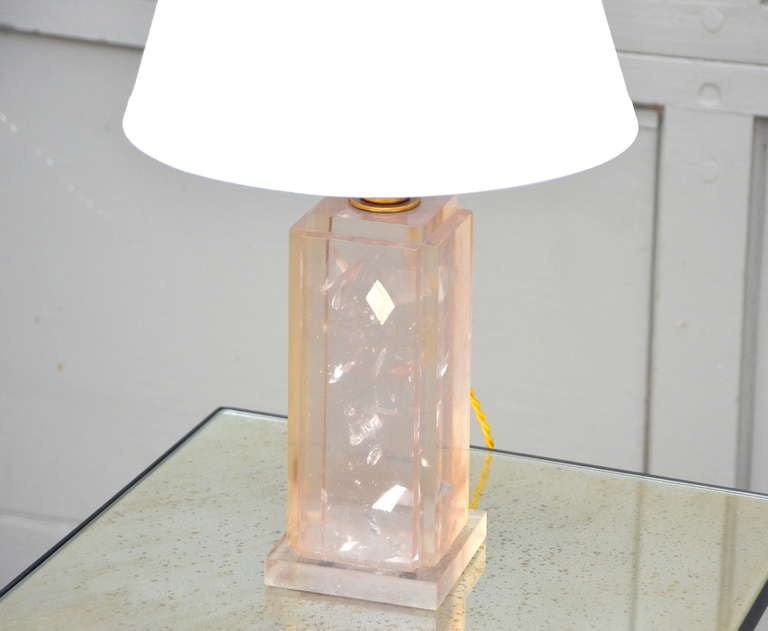 Chic Fractal Resin 1960 Table / Desk Lamp In Good Condition For Sale In Los Angeles, CA