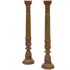 Pair of Impressive French 19th Century Napoleon III Torchere Columns 3