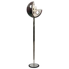 Vintage Unusual 1970s Floor Lamp in the Style of Yonel Lebovici