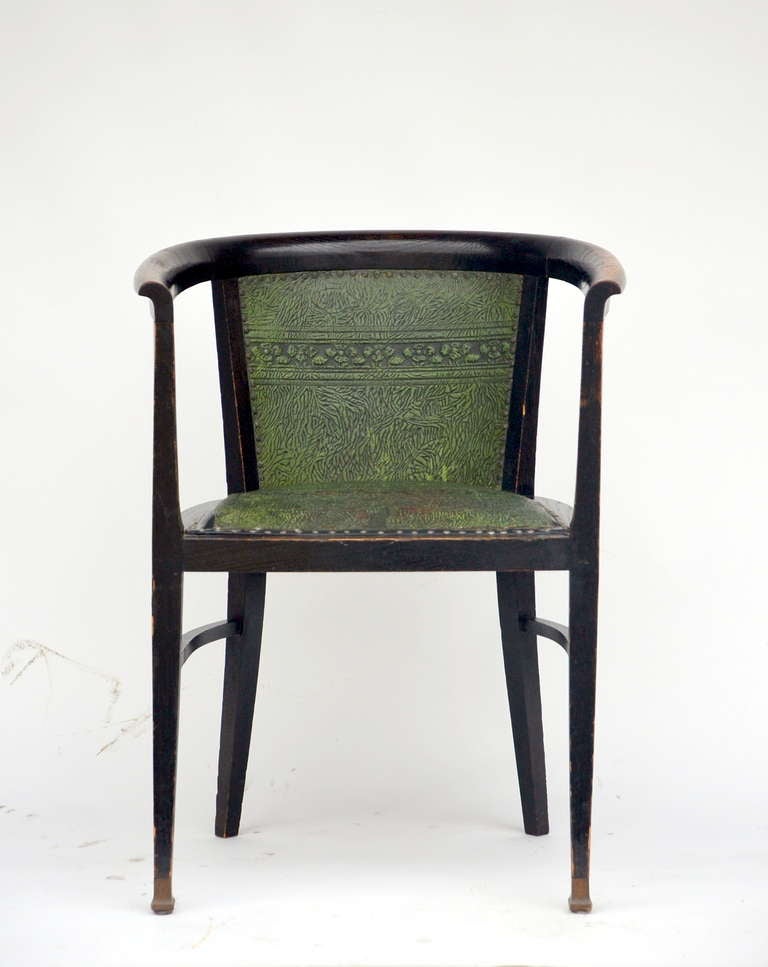 Vienna Secession Viennese Secessionist Armchair in the Style of Joseph Hoffmann