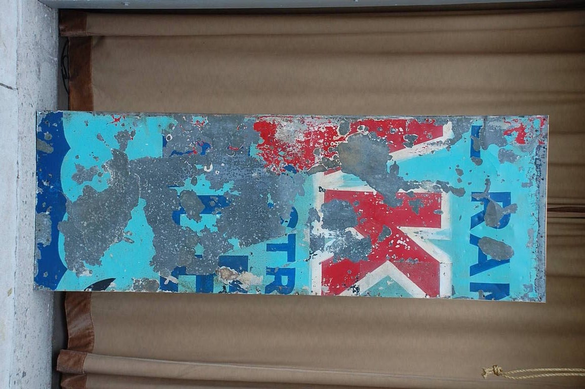 Set of 4 Unique Water-Ski Resort Billboard Panels from Death Valley