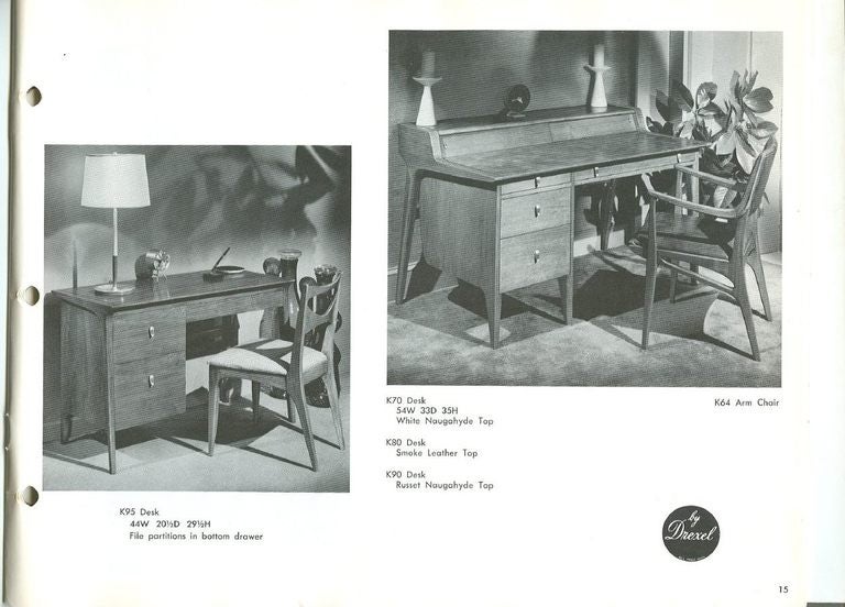 Rare K80 Profile Desk by John Van Koert for Drexel 1