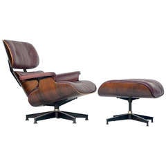 Classic Chair and Ottoman by Charles & Ray Eames for Herman Miller