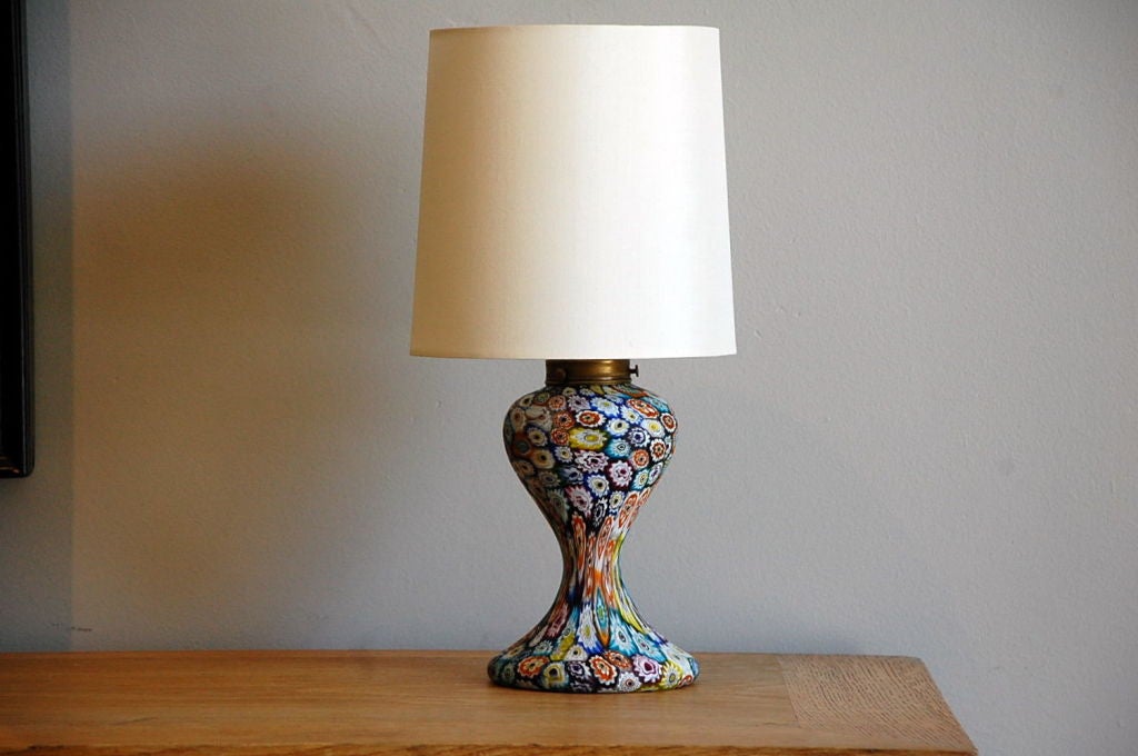 millefiori lamp shade