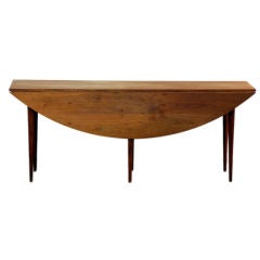 Vintage Oval drop-leaf dining table by Edward Wormley for Dunbar