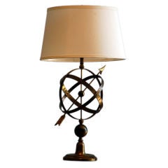  Astrolabe Gilt Bronze Table / Desk Lamp