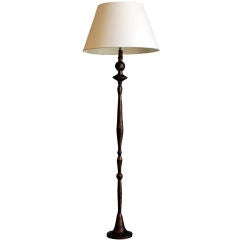 Patinated Bronze Floor Lamp