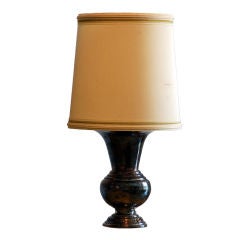 French Silver Urn Table Lamp