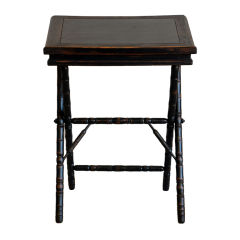 Small ebonized writing table / book display