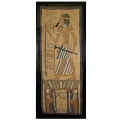 Egyptian Revival Period Framed Textile (GMD#2964)