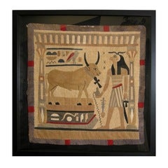 Egyptian Revival Period Framed Textile (GMD#2965)