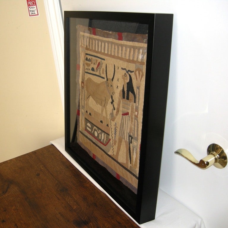 Egyptian Revival Period Framed Textile (GMD#2965)