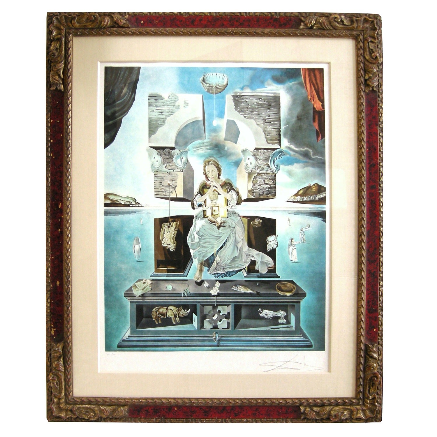 Salvador Dali Framed Lithograph (GMD#2975) For Sale