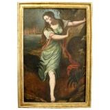 Italian Oil Painting/Lady Fleeing Sodom 
Gomorrah(gmd#2580)