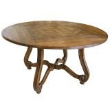 Carved Oak Dining or Game Table/Round or Square (GMD#2570)