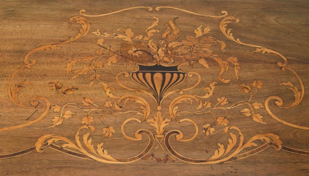 Large Walnut & Marquetry Console (GMD#2602)