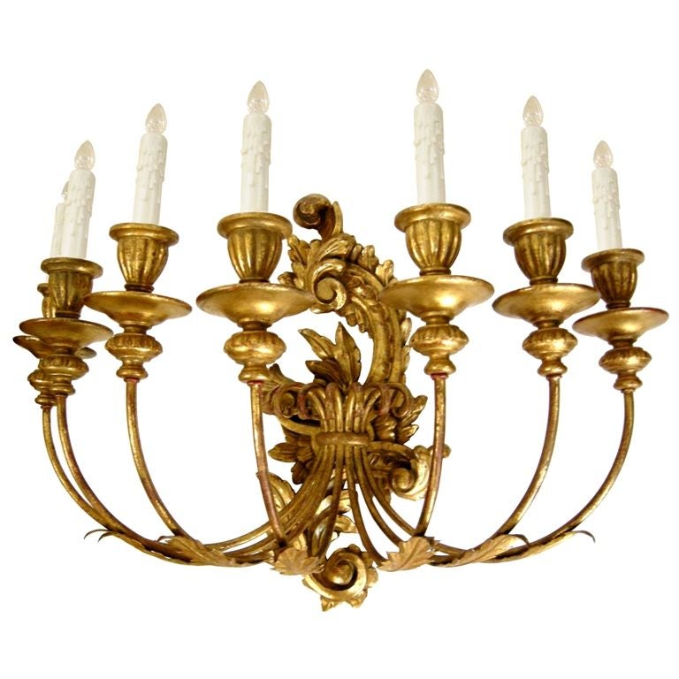 Pair Louis XVI Style 7-Lite Sconces (GMD#2500)