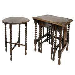 Antique Unique Set of Nesting Tables (GMD#2632)