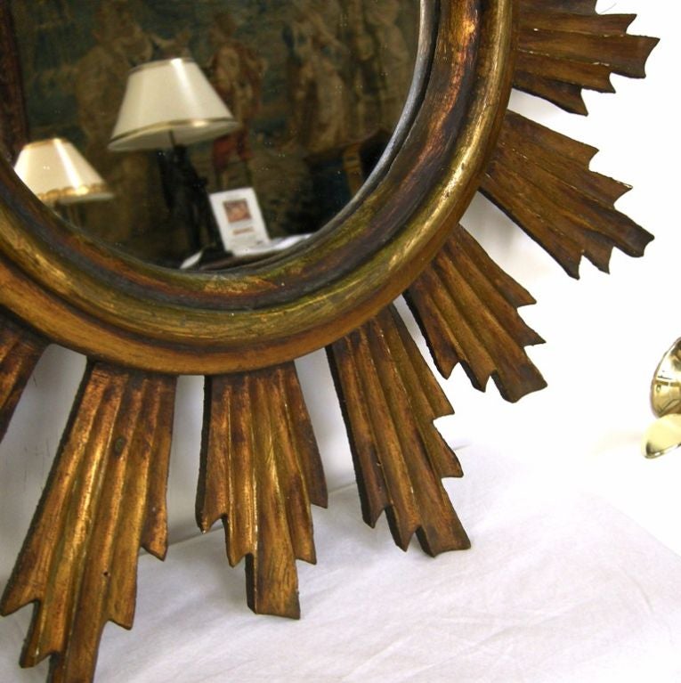Mid-20th Century Sunburst Mirror (GMD#2640)