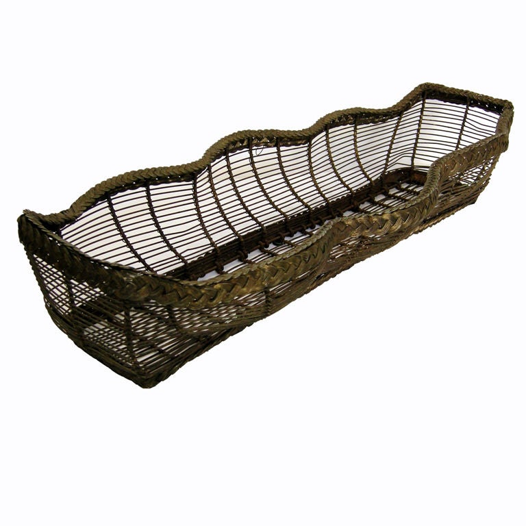 Braided Bronze Wire Basket (GMD#2590)