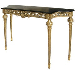 Louis XVI Style Giltwood & Granite Console (GMD#2654)