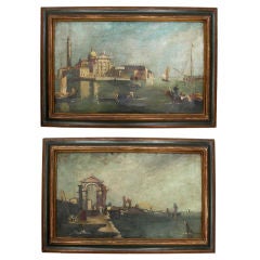 Pair 19th Century Italian Oil Paintings (GMD#2673)