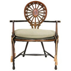 Unusual Sheraton Style Arm Chair (GMD#2691)