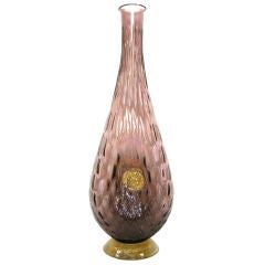 Murano Amethyst & Gold Glass Vase (GMD#2697)