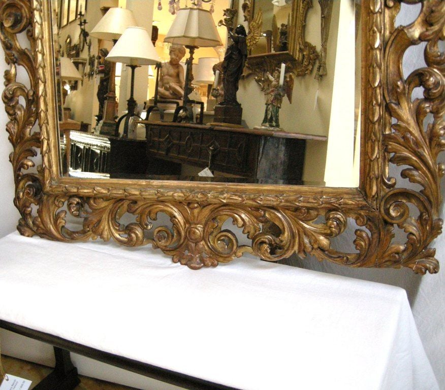 Italian Baroque Style Giltwood Mirror (GMD#2707)