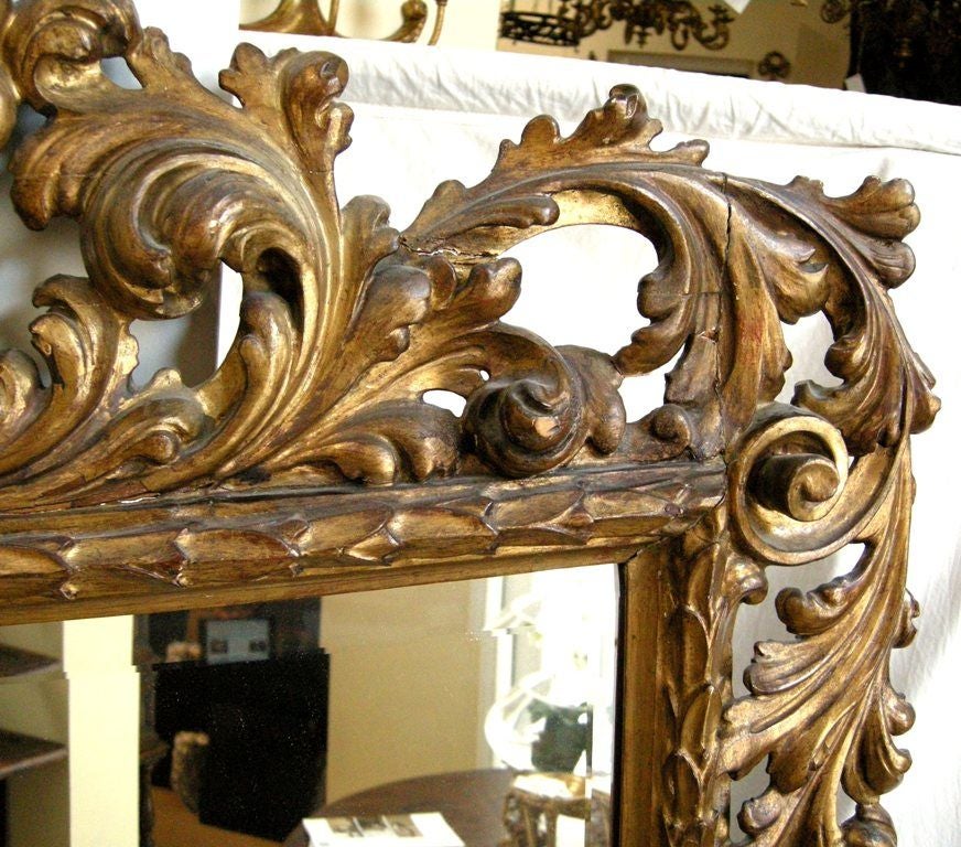 Wood Baroque Style Giltwood Mirror (GMD#2707)