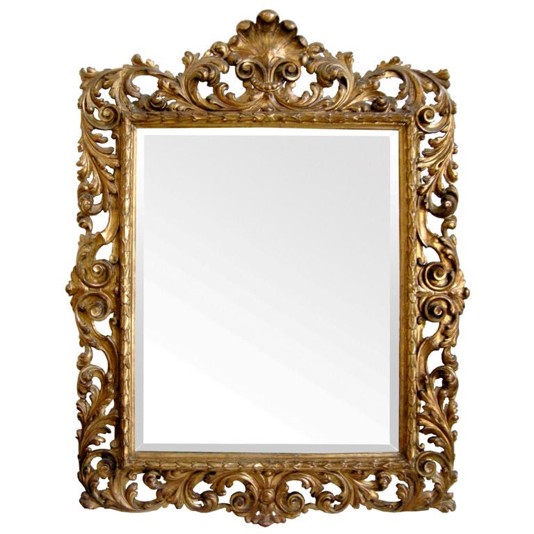 Baroque Style Giltwood Mirror (GMD#2707)