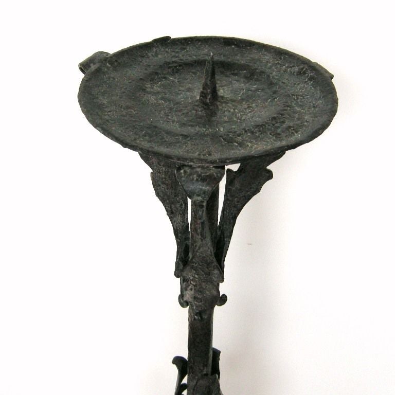 Pair Hand-Wrought Iron Torchieres (GMD#2708)