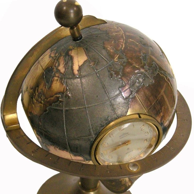 Unique Globe w/Clock, Barometer, Thermometer&Hygro(GMD#2728) 2