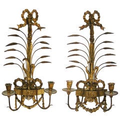 Pair Louis XVI Style Candle Sconces (GMD#2750)