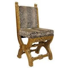 Antique 19th C. Gothic Style Bishop's Chair (GMD#2753)