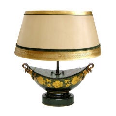 Fench Empire Tole Cachepot Lamp (GMD#2759)