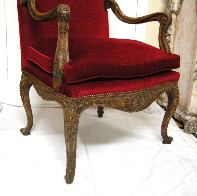 Wood Regence Style Arm Chair (GMD#2787) For Sale