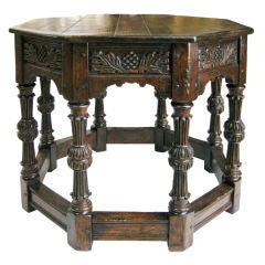 Octagonal Oak Side Table (GMD#2794)