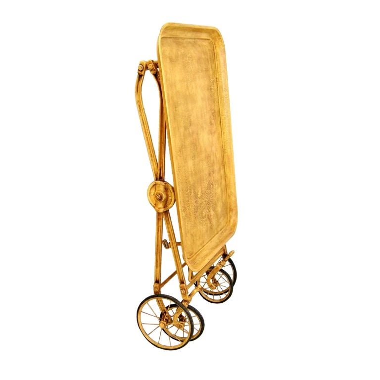 Collapsible Iron Serving Trolley (GMD#2814)